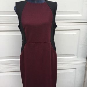 Apt 9 Classy Maroon and Black Body Con Dress